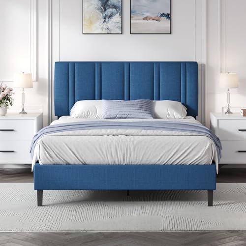 MaverickFurni Queen Size Bed Frame with Headboard