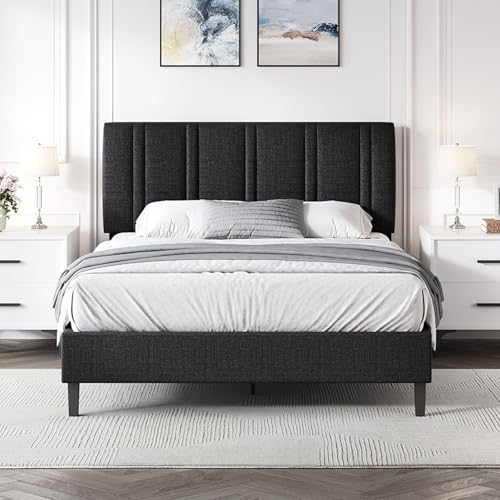 MaverickFurni Queen Size Bed Frame with Headboard